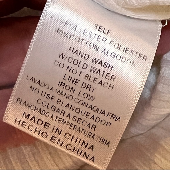 BOHME tank tops ribbed ruffles size XL white pink/orange color - Picture 5 of 8